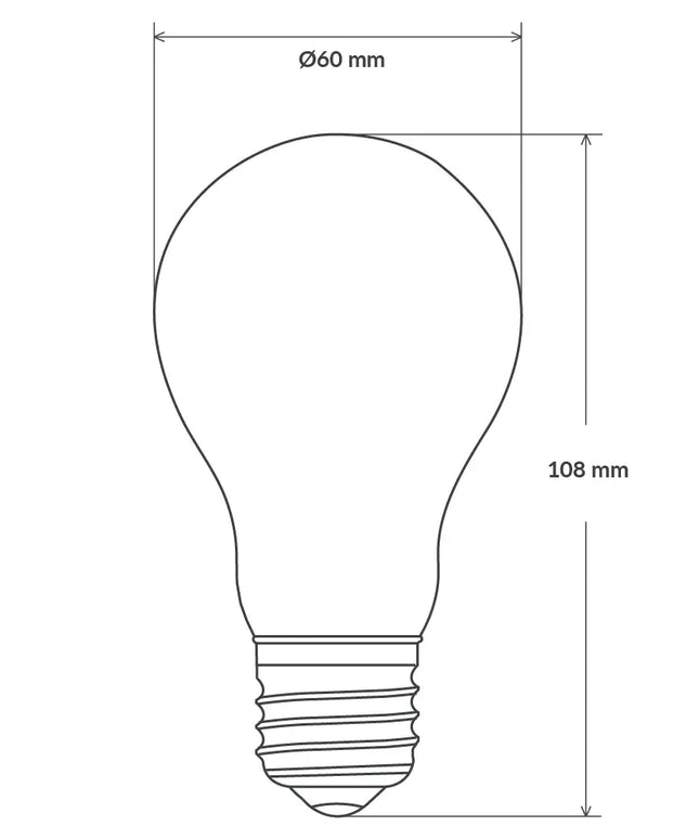 11W GLS LED Bulb E27 Clear in Warm White