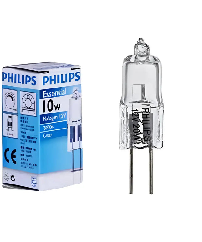 12 Volt 10W G4 Base Bi-Pin Halogen Bulb Philips Lighting