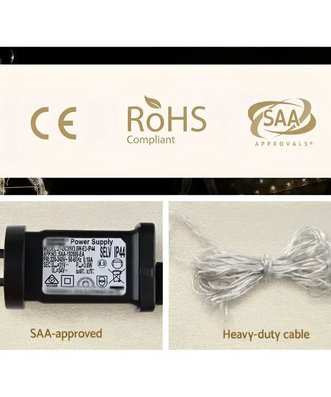 Jingle Jollys Christmas Motif Lights LED Rope Reindeer Waterproof Outdoor Xmas-Occasions > Christmas-Dropli