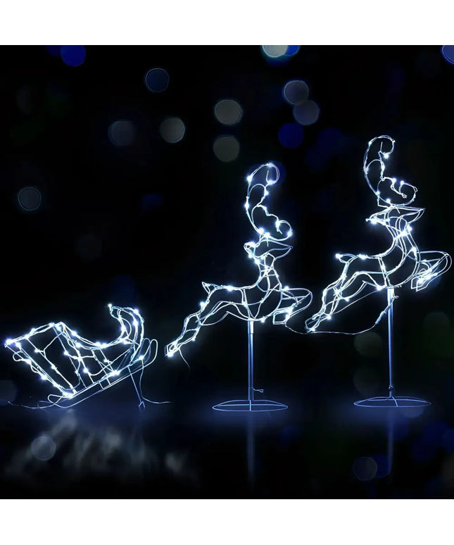 Jingle Jollys Christmas Motif Lights LED Rope Reindeer Waterproof Outdoor Xmas-Occasions > Christmas-Dropli