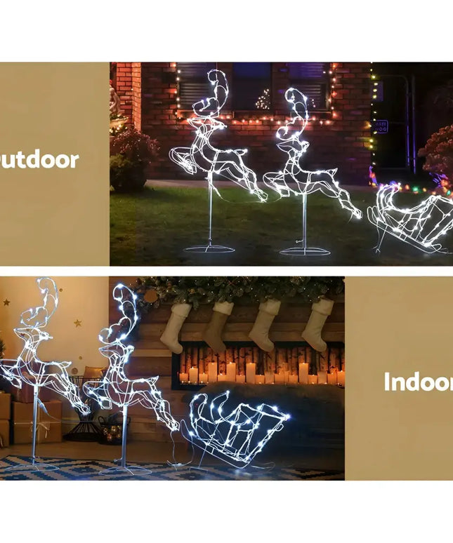 Jingle Jollys Christmas Motif Lights LED Rope Reindeer Waterproof Outdoor Xmas-Occasions > Christmas-Dropli