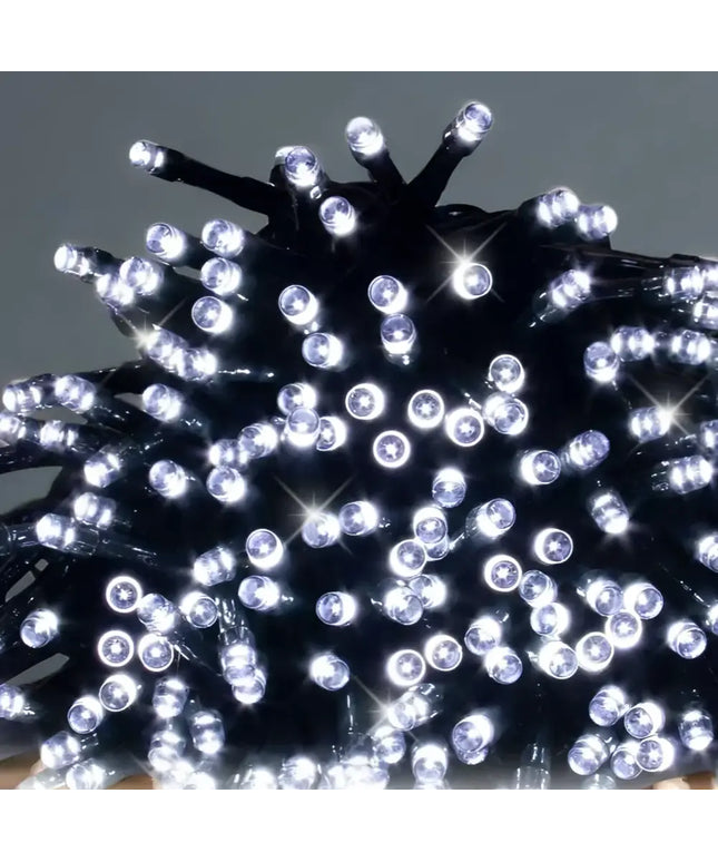 Tangled string of white LED lights for the 120 LED Flashing Lights in Cool White color