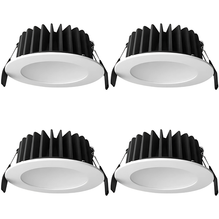 Lummax DL9012 12W LED downlight with 90mm cutout and flat face design