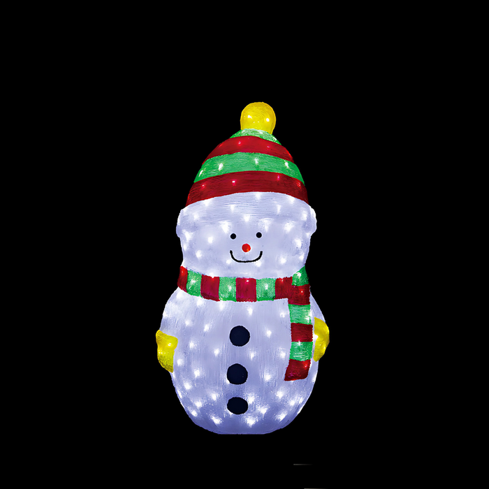 Acrylic LED Snowman - 2 Size - Xmas Outdoor Decoration