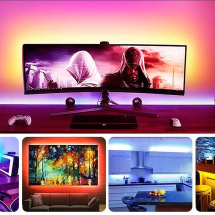 12M LED Strip Lights for Bedroom and Home (5050 Lights Strip App with Remote Control) Dropli, Home & Garden > Lighting, 12m-led-strip-lights-rope-light-for-bedroom-and-home-5050-lights-strip-