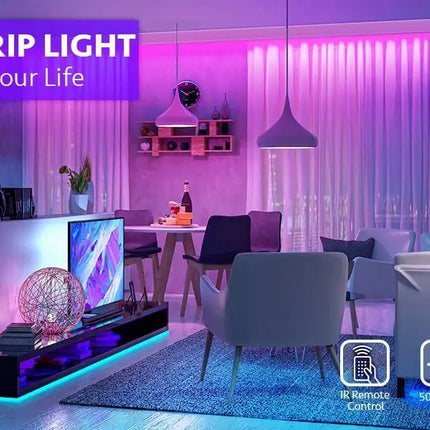 12M LED Strip Lights for Bedroom and Home (5050 Lights Strip App with Remote Control) Dropli, Home & Garden > Lighting, 12m-led-strip-lights-rope-light-for-bedroom-and-home-5050-lights-strip-