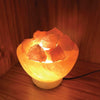 12V 12W Fire Bowl Himalayan Pink Salt Lamp Carved Rock Crystal Light Bulb On/Off - Home & Garden > Lighting - House