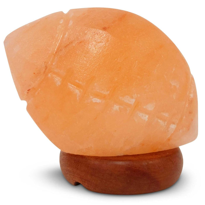 12V 12W Rugby Himalayan Pink Salt Lamp Carved Footy Rock Crystal Light Bulb On/Off - Home & Garden > Lighting - House