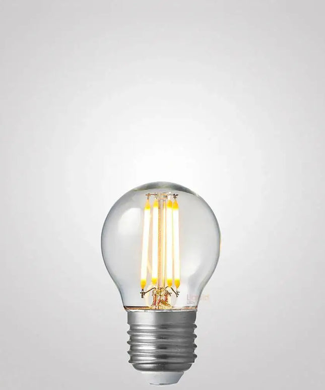 4W 12 Volt DC Fancy Round LED Bulb E27 in Warm White