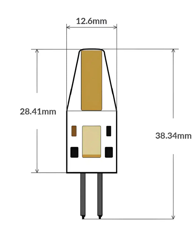 2W G4 12 Volt AC/DC Bi-Pin LED Bulb - Home & Garden > Lighting > Light Bulbs