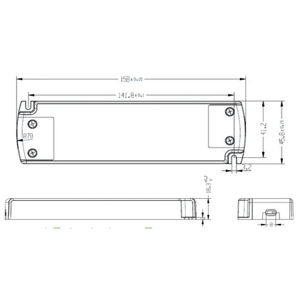 12V 30W TRIAC Dimmable Constant Voltage LED Driver with Flex & Plug - Power & Electrical Supplies
