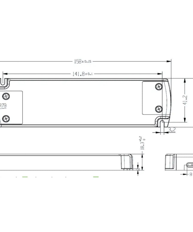 12V 30W TRIAC Dimmable Constant Voltage LED Driver with Flex & Plug - Power & Electrical Supplies