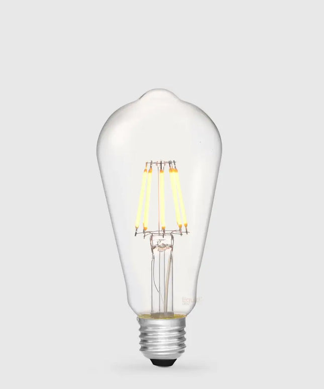 6W 12 Volt DC Edison LED Bulb E27 in Warm White