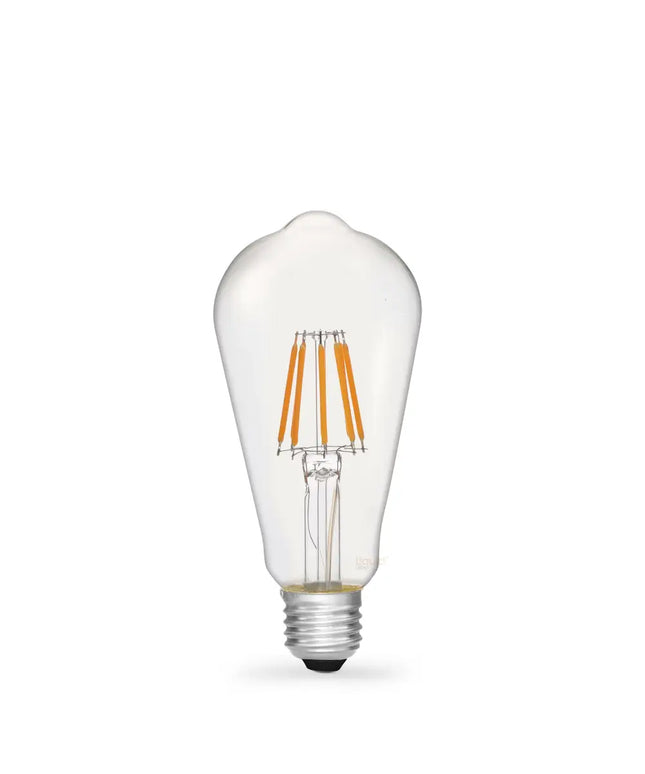6W 12 Volt DC Edison LED Bulb E27 in Warm White