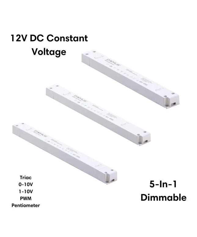 12V Domus Slim 5-in-1 Dimmable LED Driver for Indoor - POWER SUPPLIES
