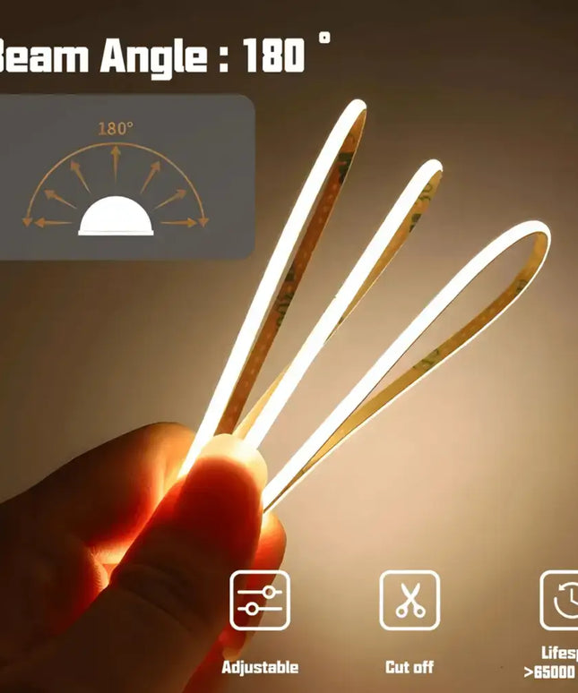 7W COB Micro LED Strip Light 3000K IP20 - 3mm