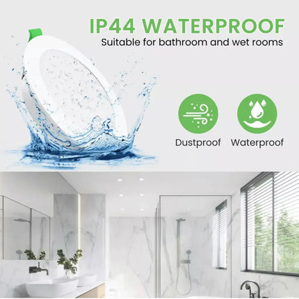 12W Tri-Colour Dimmable LED Downlight | 90mm Cut Out | Reno Sleek