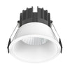 12W White Low Glare Aluminium LED Downlight Dimmable 90mm cut out - LED downlight - LC