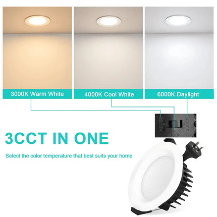 13W Tri-Colour Dimmable LED Downlight | 90mm Cut Out | Uluru