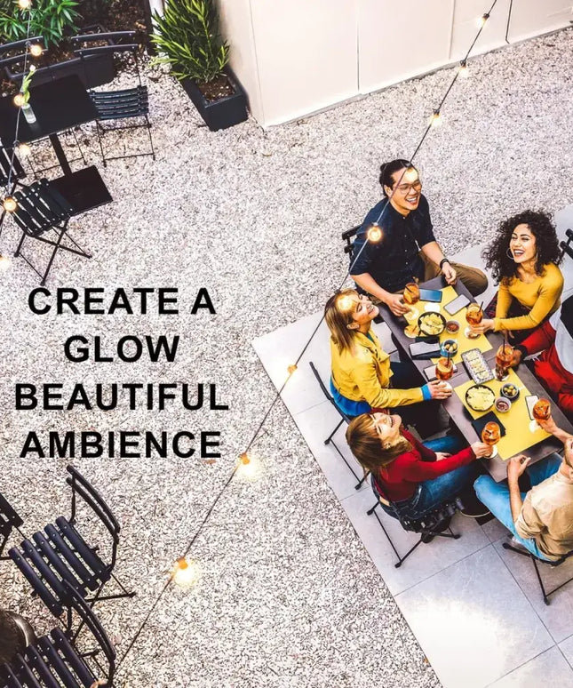 Sansai 10 Bulbs 14M LED Waterproof Festoon String Lights Kit Dropli, Home & Garden > Lighting, sansai-10-bulbs-14m-festoon-string-lights-led-waterproof-outdoor-christmas-party