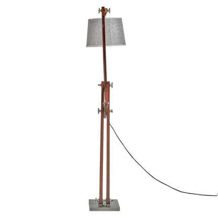 156cm Large Bamboo Floor Lamp Modern Vintage Wooden Light Antique Shade - Cherry - Home & Garden > Lighting
