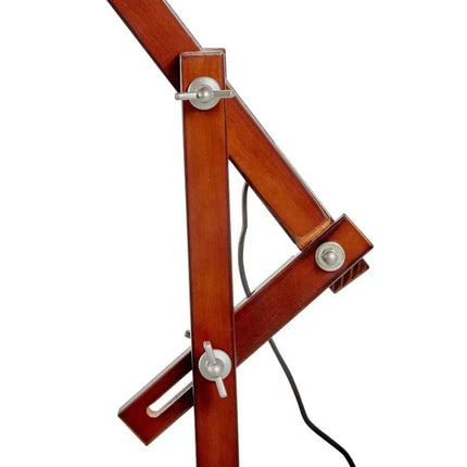 156cm Large Bamboo Floor Lamp Modern Vintage Wooden Light Antique Shade - Cherry - Home & Garden > Lighting