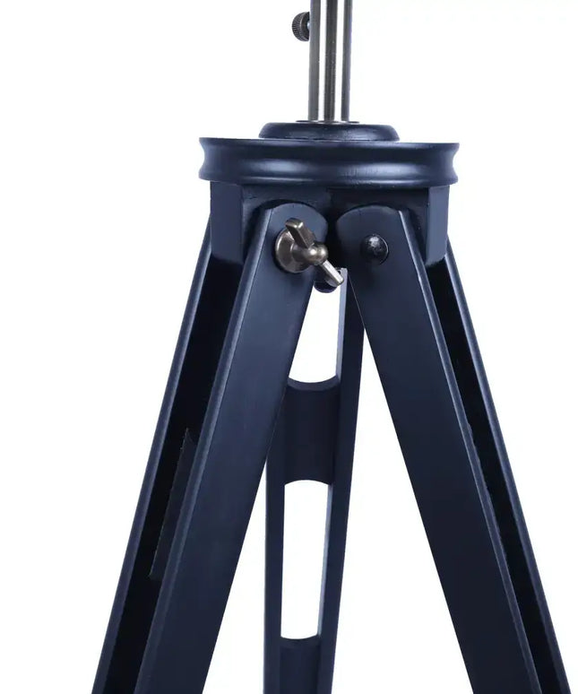 158cm Nautical Tripod Floor Lamp w Matte Black Lamp Head Searchlight Spot Light - Home & Garden > Lighting