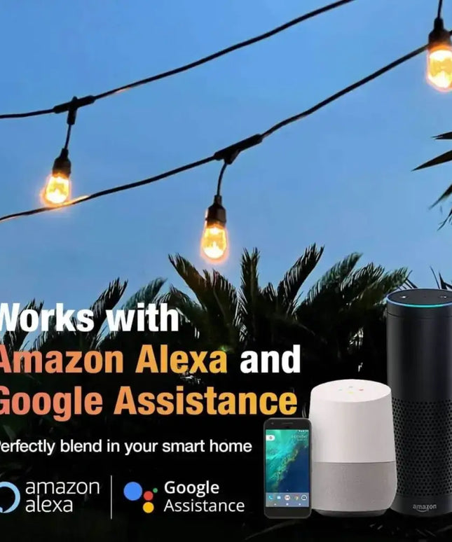 15m Smart Festoon String Lights with 15 LED Bulbs Liquidleds, Festoon String, 15m-smart-festoon-string-lights-with-15-led-bulbs