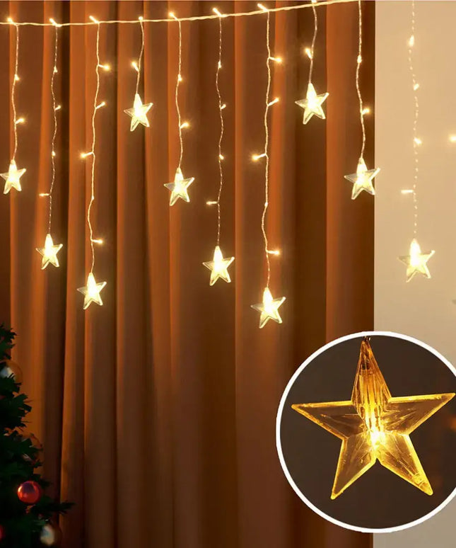 160 LED 6M Christmas Lights Icicle Light Solar Warm Jingle Jollys - Occasions > Christmas > Outdoor Decorations & Lights