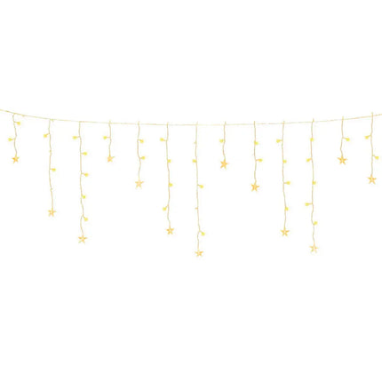 160 LED 6M Christmas Lights Icicle Light Solar Warm Jingle Jollys - Occasions > Christmas > Outdoor Decorations & Lights