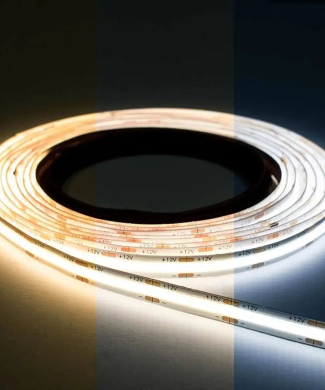 12mm | 24W/m DTW 2700K - 6500K | IP20 | COB Dot Free LED Strip Light-IP20 COB STRIP LIGHTING-Lighting Creations
