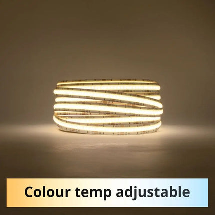 12mm | 24W/m DTW 2700K - 6500K | IP20 | COB Dot Free LED Strip Light-IP20 COB STRIP LIGHTING-Lighting Creations