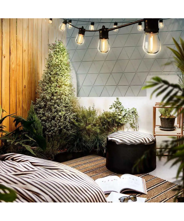 17m Solar Festoon String Lights Waterproof Outdoor Kit Dropli, Occasions > Lights, jingle-jollys-17m-festoon-string-lights-solar-wedding-party-waterproof-outdoor