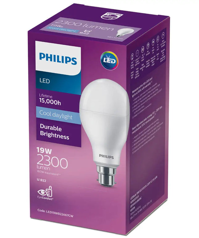 19W 2300lm B22 Daylight Philips MegaBright GLS LED Globe - Home & Garden > Lighting > Light Bulbs