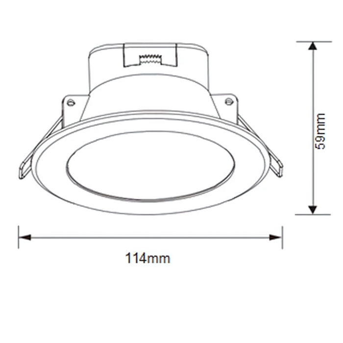 MOTION SENSOR 10W Tri-Colour Select LED Downlight 90mm cut out