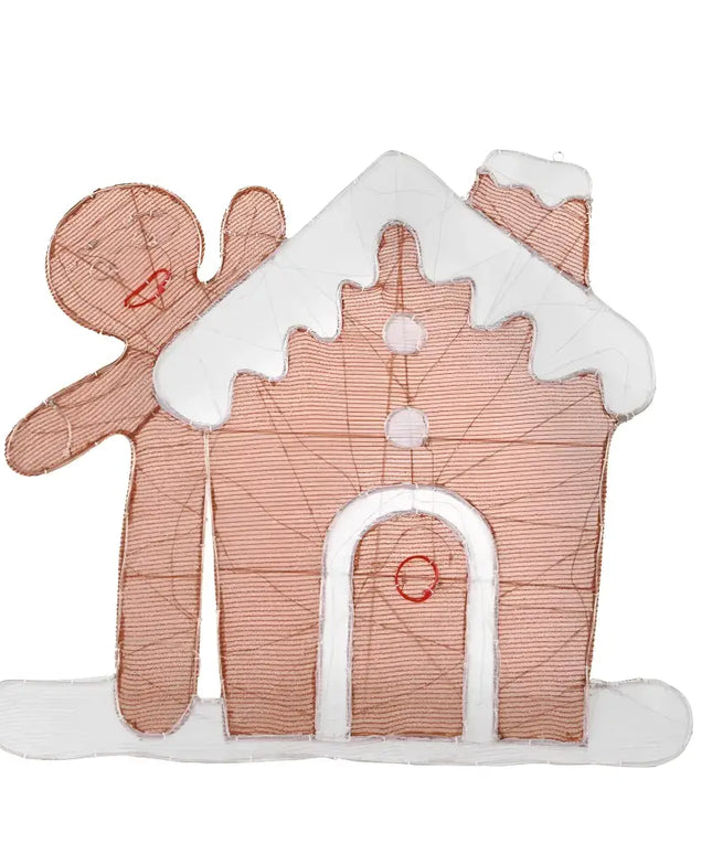 Gingerbread house and man decoration for 1M LED Christmas Gingerbread Fairy Light Decoration
