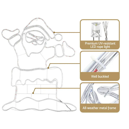 1M LED Santa Motif Christmas Lights Decoration - Occasions > Christmas > Outdoor Decorations & Lights