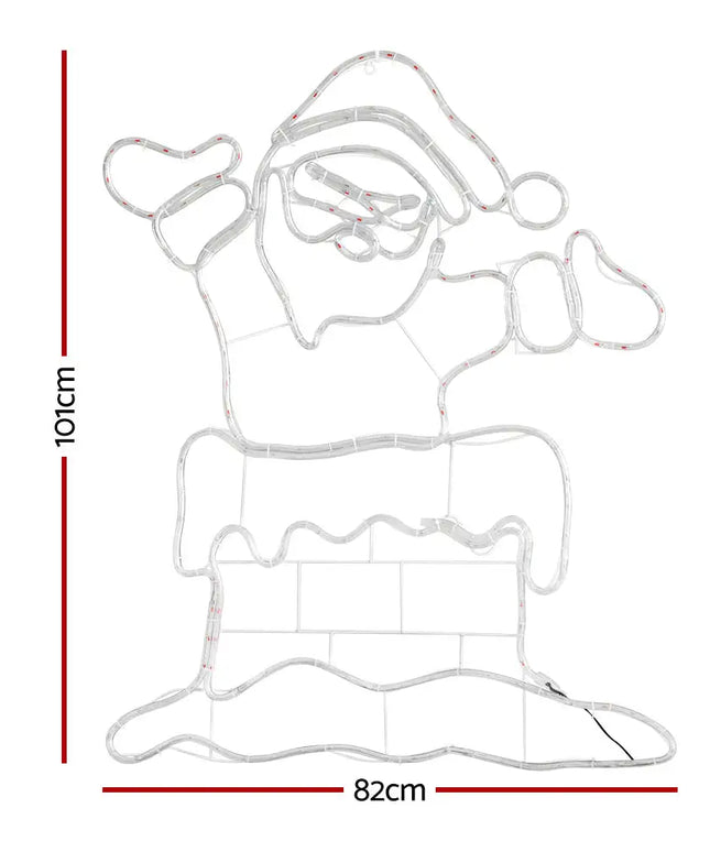 1M LED Santa Motif Christmas Lights Decoration - Occasions > Christmas > Outdoor Decorations & Lights