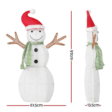 1M Snowman 80 LED Christmas Lights Figure - Occasions > Christmas > Outdoor Decorations & Lights
