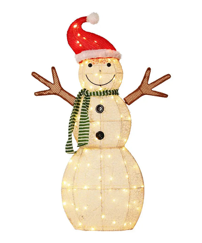 1M Snowman 80 LED Christmas Lights Figure - Occasions > Christmas > Outdoor Decorations & Lights