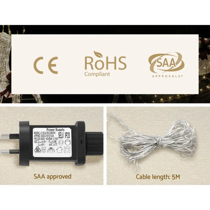 1M Snowman 80 LED Christmas Lights Figure - Occasions > Christmas > Outdoor Decorations & Lights