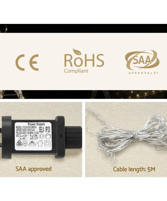 1M Snowman 80 LED Christmas Lights Figure - Occasions > Christmas > Outdoor Decorations & Lights