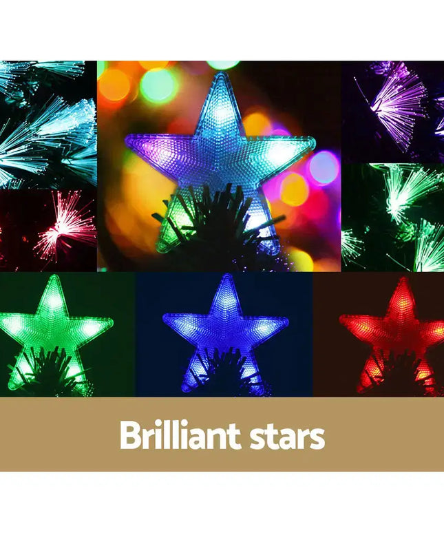 Jingle Jollys Christmas Tree 2.1M 7FT LED Xmas Multi Colour Lights Optic Fibre - Occasions > Christmas > Outdoor