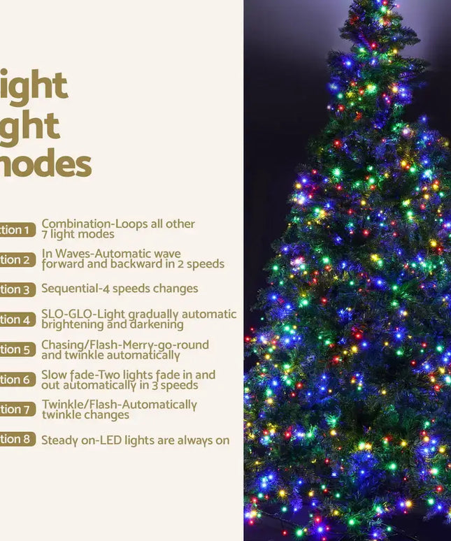 2.1M 8 Light Mode Multi Colour Christmas Tree - Occasions > Christmas > Christmas Trees