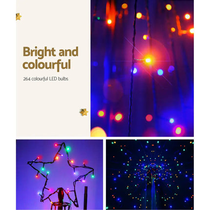 2.1M Christmas Tree 264 LED Solar Jingle Jollys - Occasions > Christmas > Outdoor Decorations & Lights