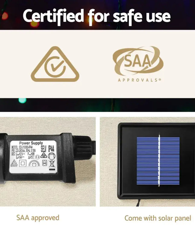 2.1M Christmas Tree 264 LED Solar Jingle Jollys - Occasions > Christmas > Outdoor Decorations & Lights