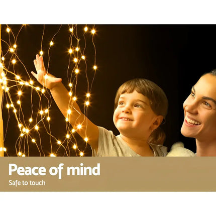 Fairy string lights from 2.1M Christmas Tree 600 LED Solar Jingle Jollys product display