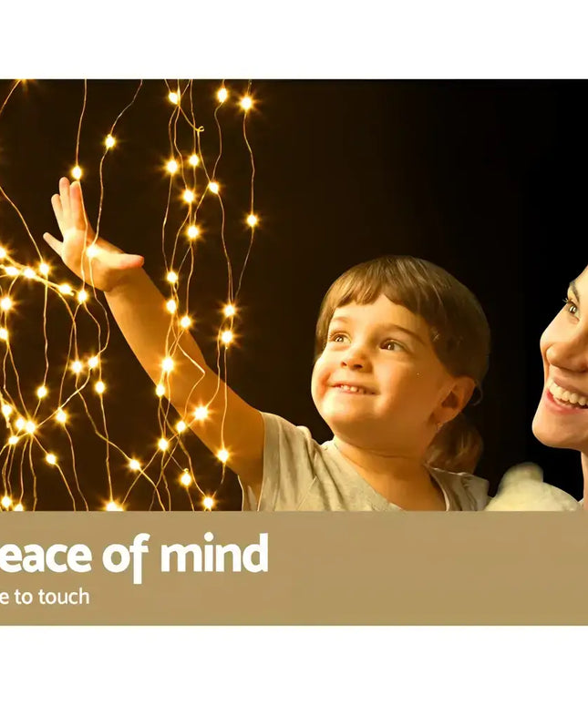 Fairy string lights from 2.1M Christmas Tree 600 LED Solar Jingle Jollys product display