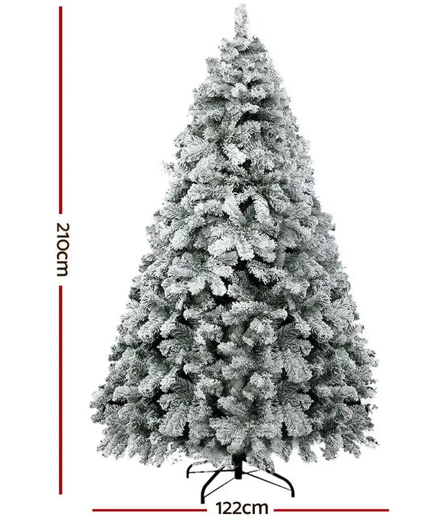 Christmas Tree 2.1M Decorations Snowy 859 Tips-Occasions > Christmas-Dropli