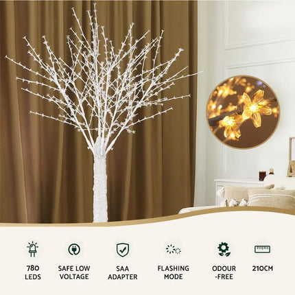 2.1M LED Lights Cherry Blossom Christmas Tree - Occasions > Christmas > Christmas Trees